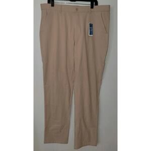 Libin Golf Pants Nwts 38wx32L Beige Resort Wear Golf Tapered Leg Athleisure Men